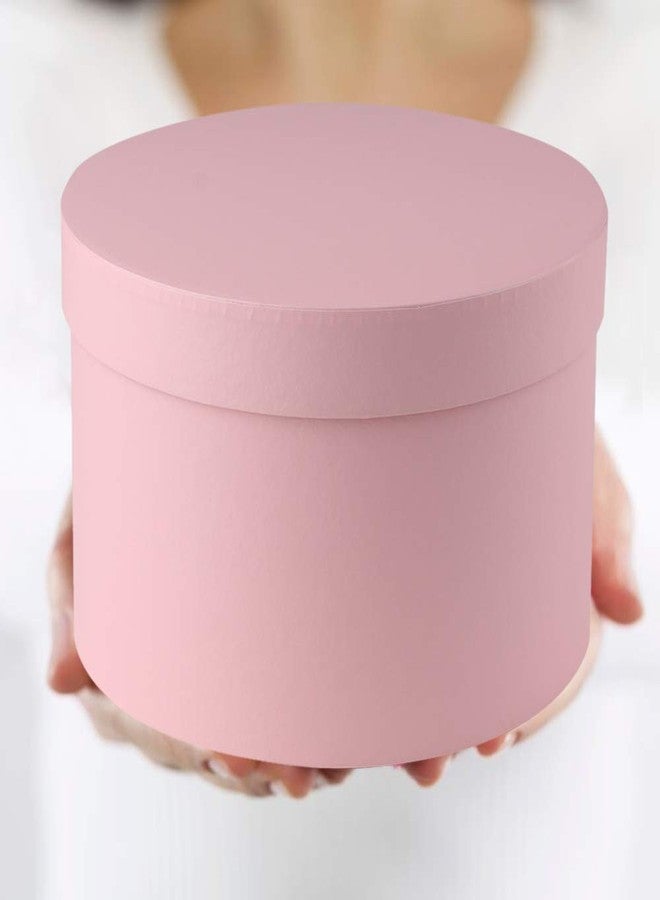 Briful Round Gift Boxes with Lids Set of 4 Pink Gift Box Assorted Sizes Nesting Gift Boxes for Presents Birthday Bridesmaid Wedding Valentines Christmas Party Favor Boxes - Image 3